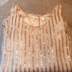 🎉3/$15 Francesca’s Beaded Flirty Tank Top